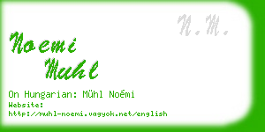 noemi muhl business card
